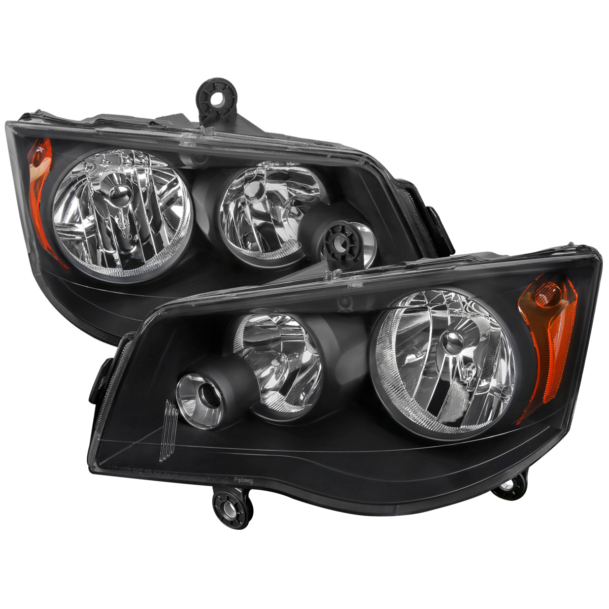 Spec-D 08-18 Grand Caravan Chrysler Town Country Headlights Black