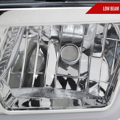 Spec-D 06-10 Dodge Charger SEQ LED Bar Headlights OEM Style Chrome