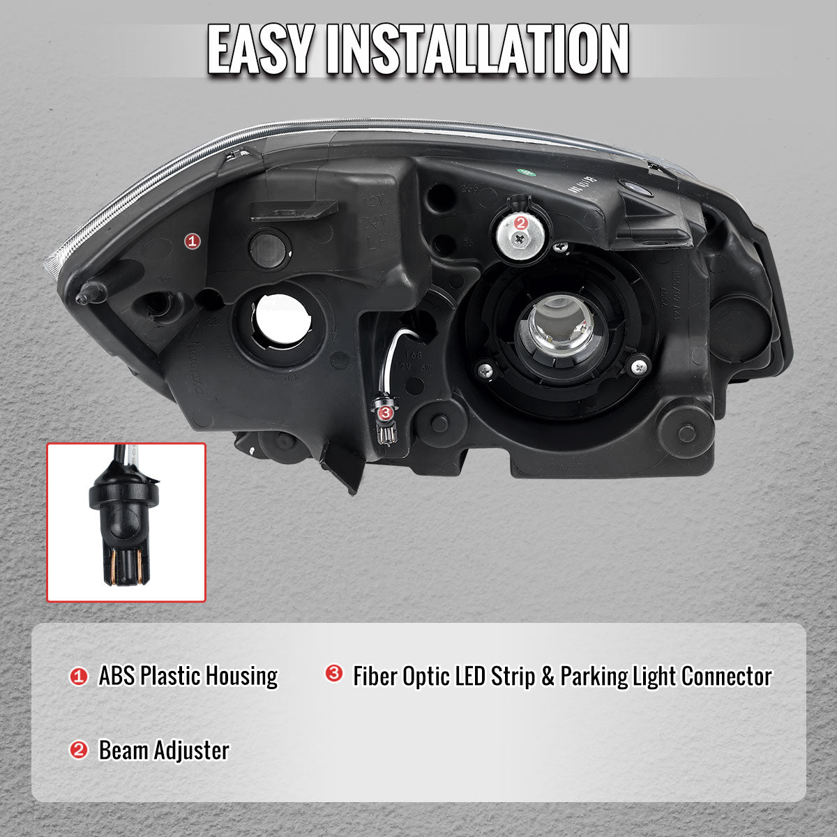 Spec-D 05-10 Cobalt Pontiac G5/Pursuit Projector Headlights Black