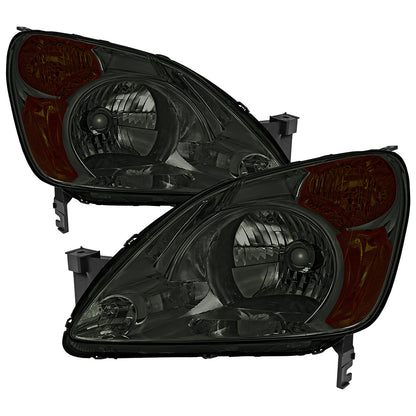 Spec-D 02-04 Honda CR-V Headlights OEM Style Chrome/Smoked
