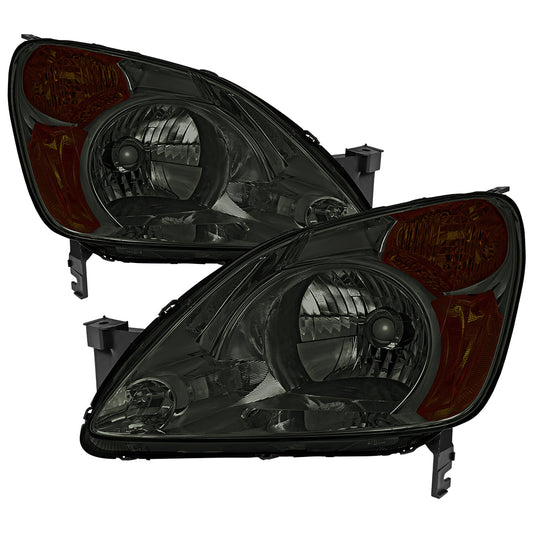 Spec-D 02-04 Honda CR-V Headlights OEM Style Chrome/Smoked