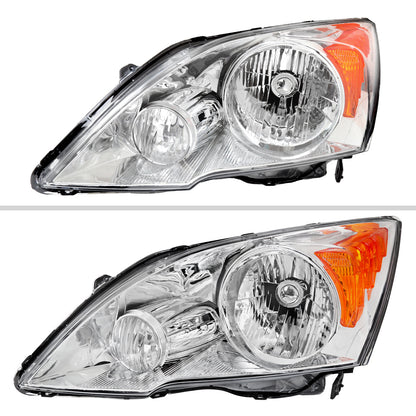 Spec-D 07-11 Honda CR-V OEM Style Headlights Chrome/Clear