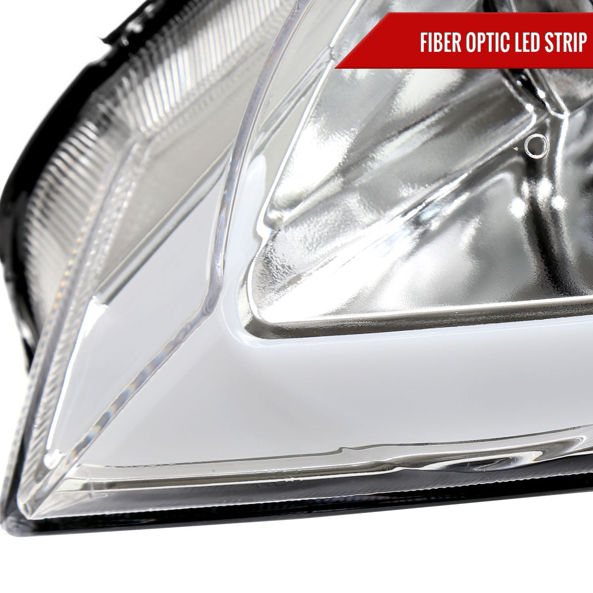 Spec-D 06-11 Honda Civic 4DR 4DR OE Style LED Strip Headlights Chrome