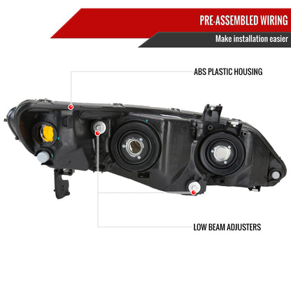 Spec-D 06-11 Honda Civic 4DR Headlights OEM Style Chrome