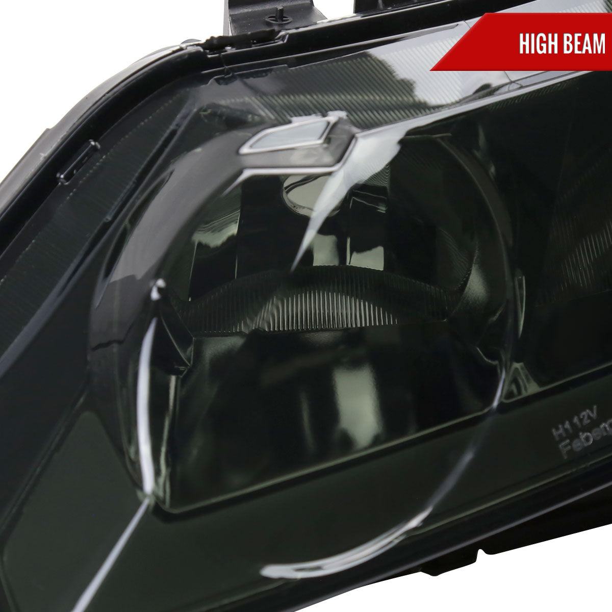 Spec-D 06-11 Honda Civic 4DR Headlights OEM Style Strip Smoked