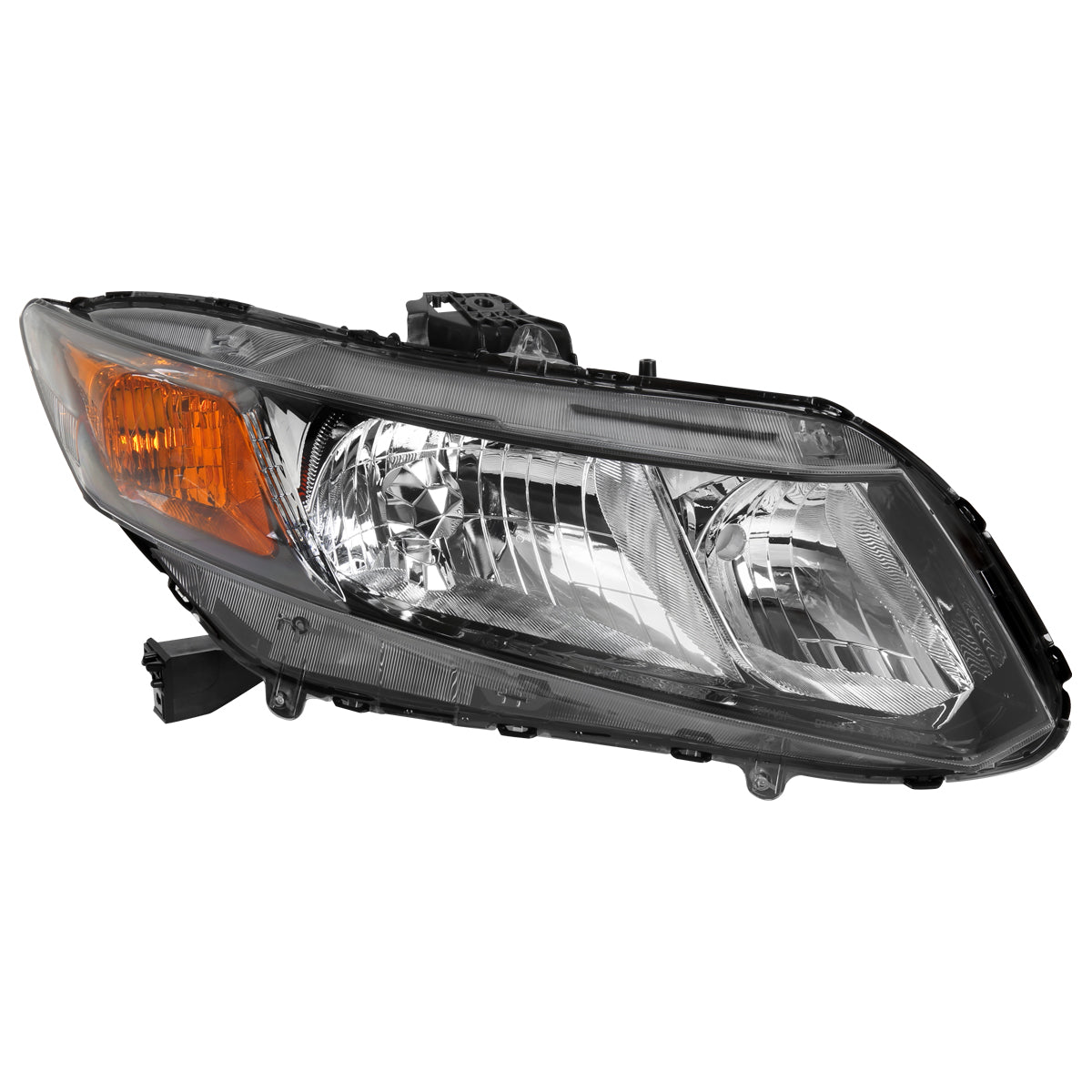 Spec-D 12-15 Honda Civic Passenger Headlight Black Replacement