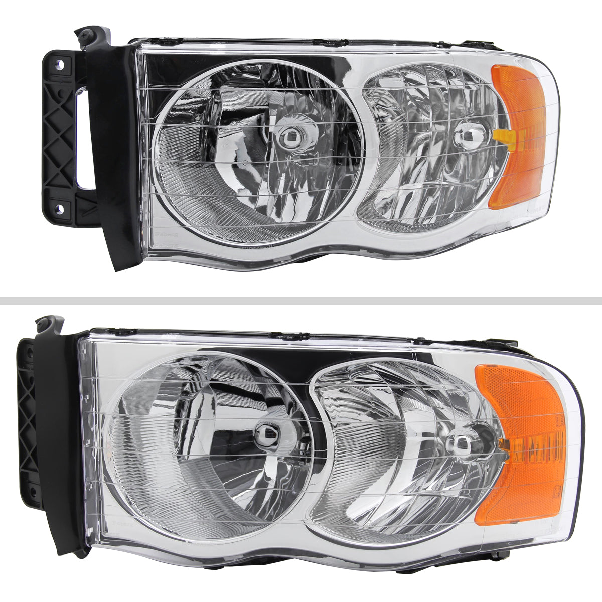 Spec-D 02-05 Ram 1500/ 03-05 Ram 2500 3500 Headlights OEM Style Chrome