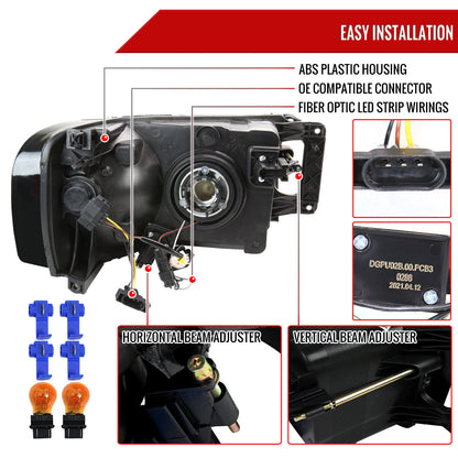 Spec-D 02-05 Ram 1500/03-05 Ram 2500/3500 Tube /Smoked Headlights