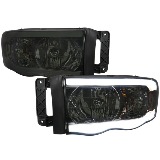 Spec-D 02-05 Ram 1500/03-05 Ram 2500/3500 Tube /Smoked Headlights