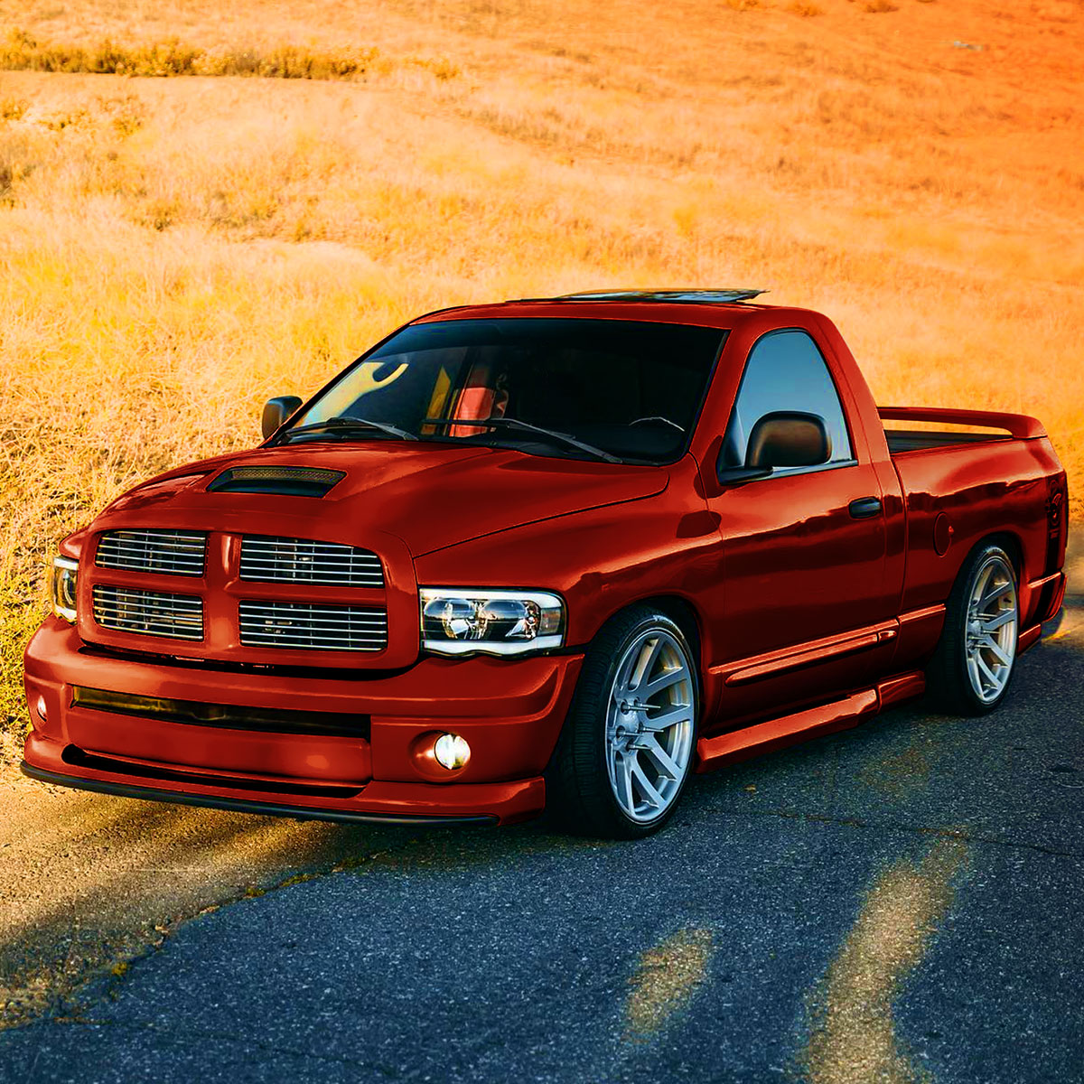 Spec-D 03-05 Ram 1500 2500 3500 Headlights OEM Style Tube Matte