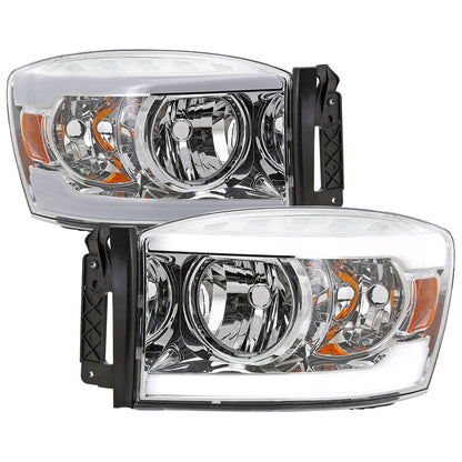 Spec-D 06-08 Ram 1500/06-09 Ram 2500 3500 Tube with Headlights