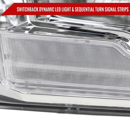 Spec-D 09-18 Ram 1500/10-18 Ram 2500 3500 Headlights Dual SEQ Bar