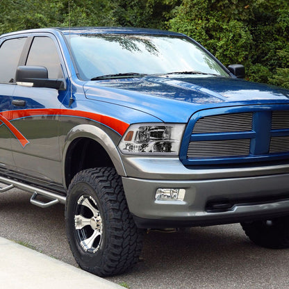 Spec-D 09-19 Ram 1500 2500 3500 Quad Style with Tube Headlights Chrome
