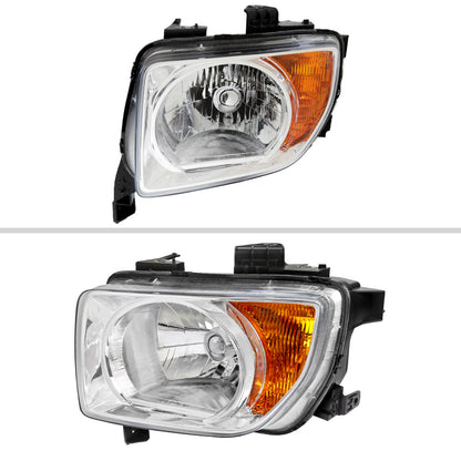 Spec-D 03-08 Honda Element Headlights OEM Style Matte Black