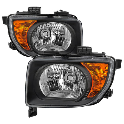 Spec-D 03-08 Honda Element Headlights OEM Style Black/Clear