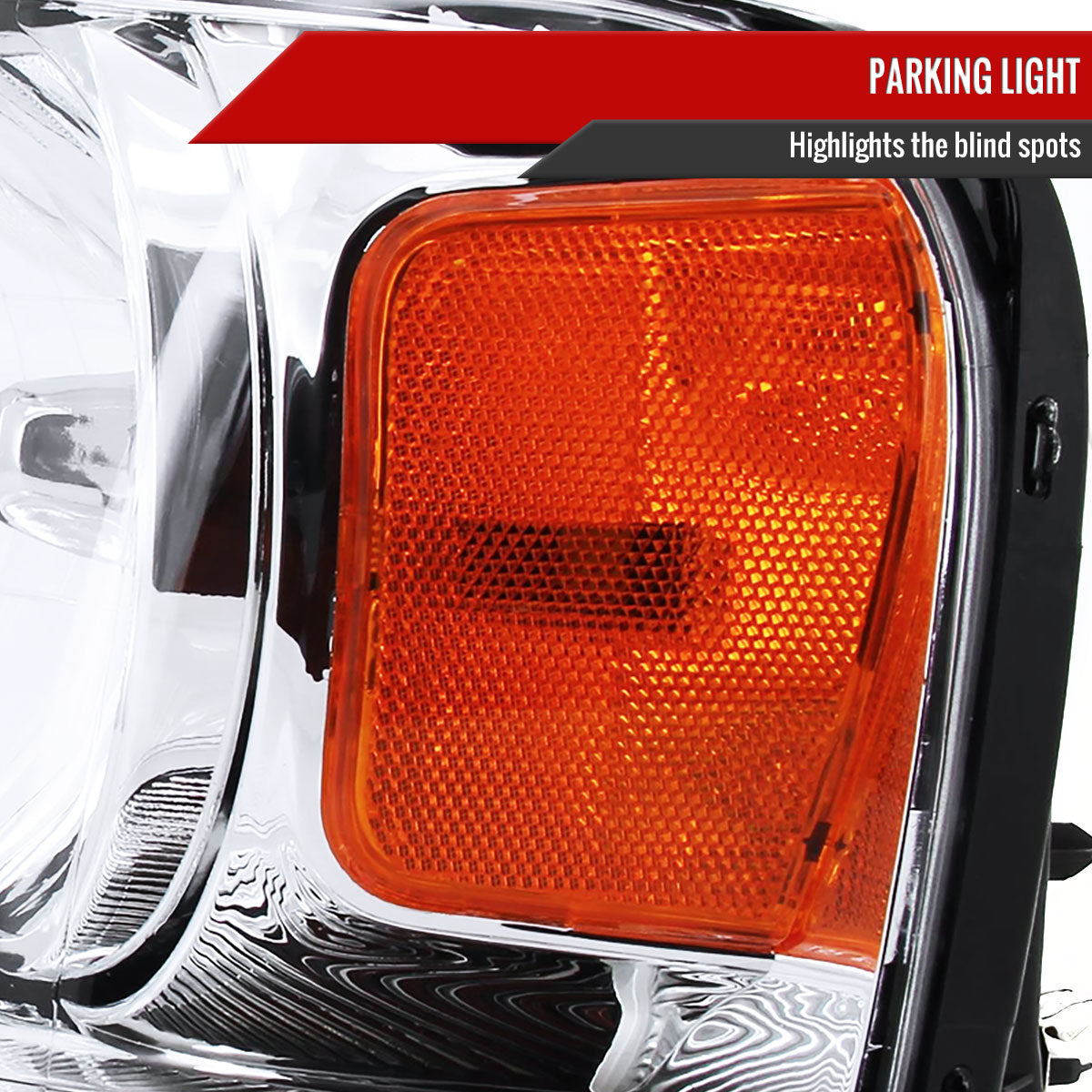 Spec-D 04-08 Ford F-150 Mark LT Headlights Dual Halo Projector Chrome
