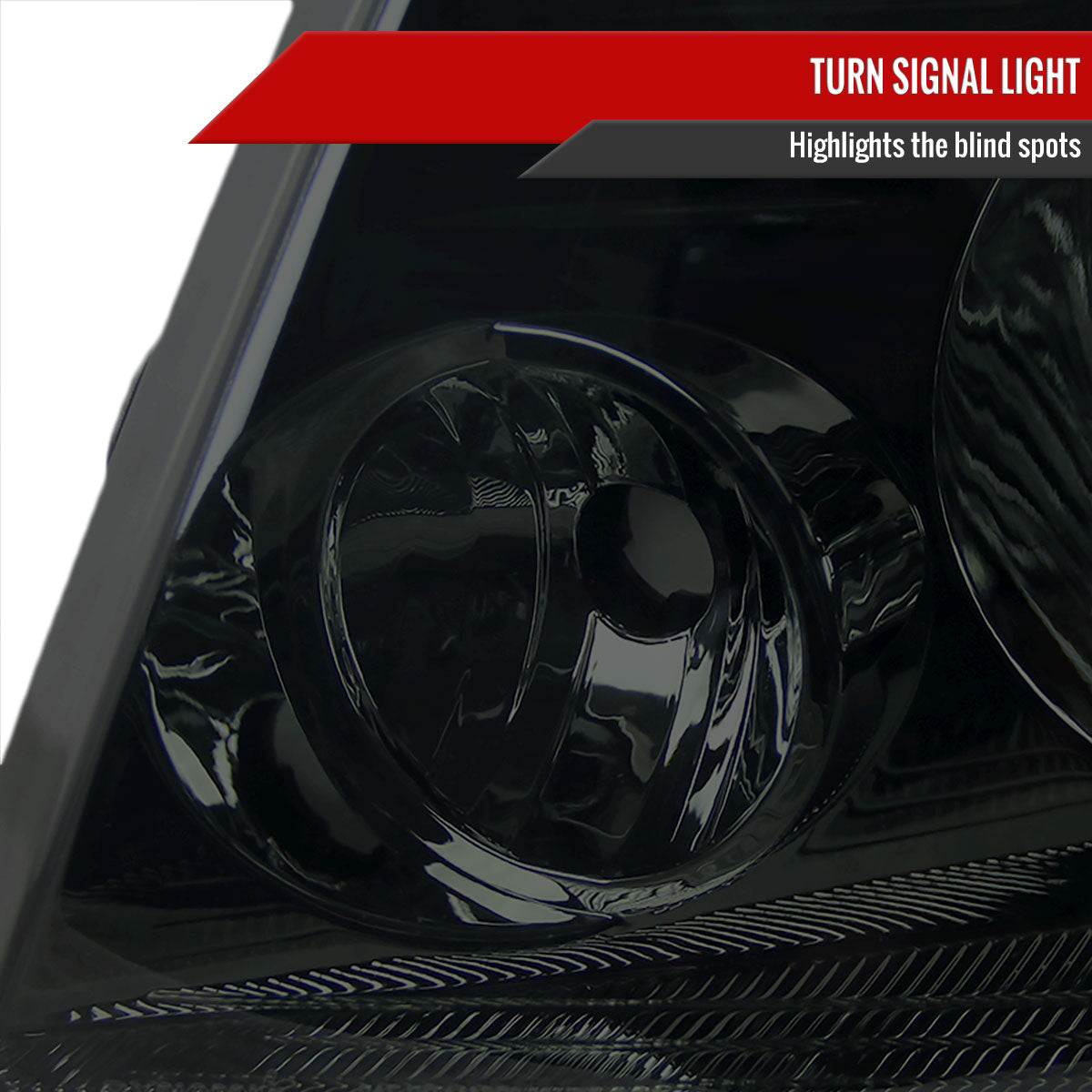 Spec-D 04-08 Ford F-150 Mark LT Headlights OEM Style Smoked/Amber