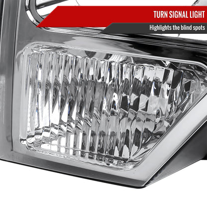 Spec-D 09-14 Ford F-150 OEM OEM Style Crystal Headlights Chrome