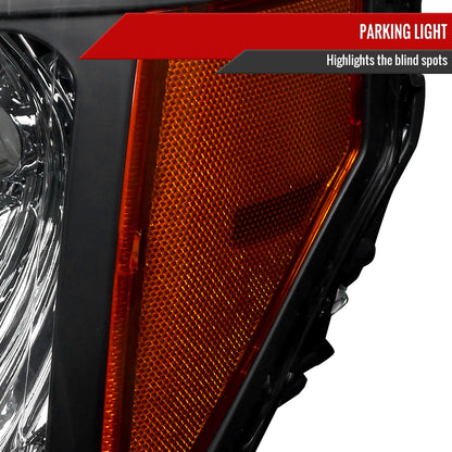 Spec-D 09-14 Ford F-150 OEM OEM Style Crystal Headlights Black
