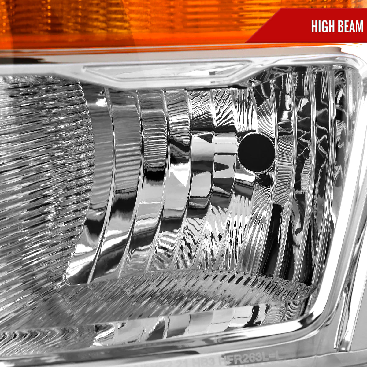 Spec-D 21-23 Ford F-150 Headlights OEM Style Chrome Halogen.
