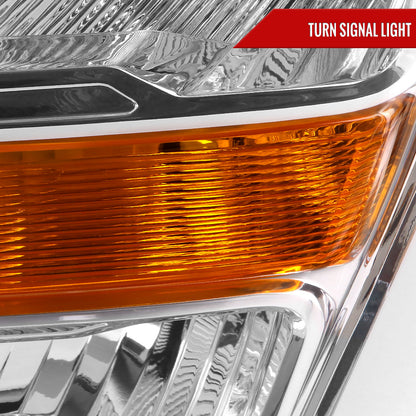 Spec-D 21-23 Ford F-150 Headlights OEM Style Chrome Halogen.