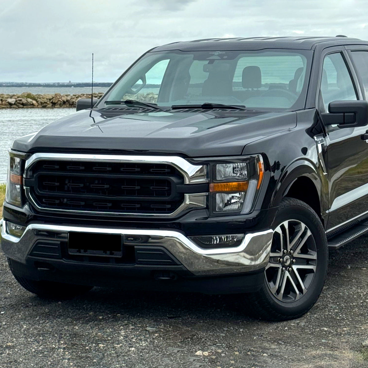 Spec-D 21-23 Ford F-150 Driver Headlight OEM Black Replacement