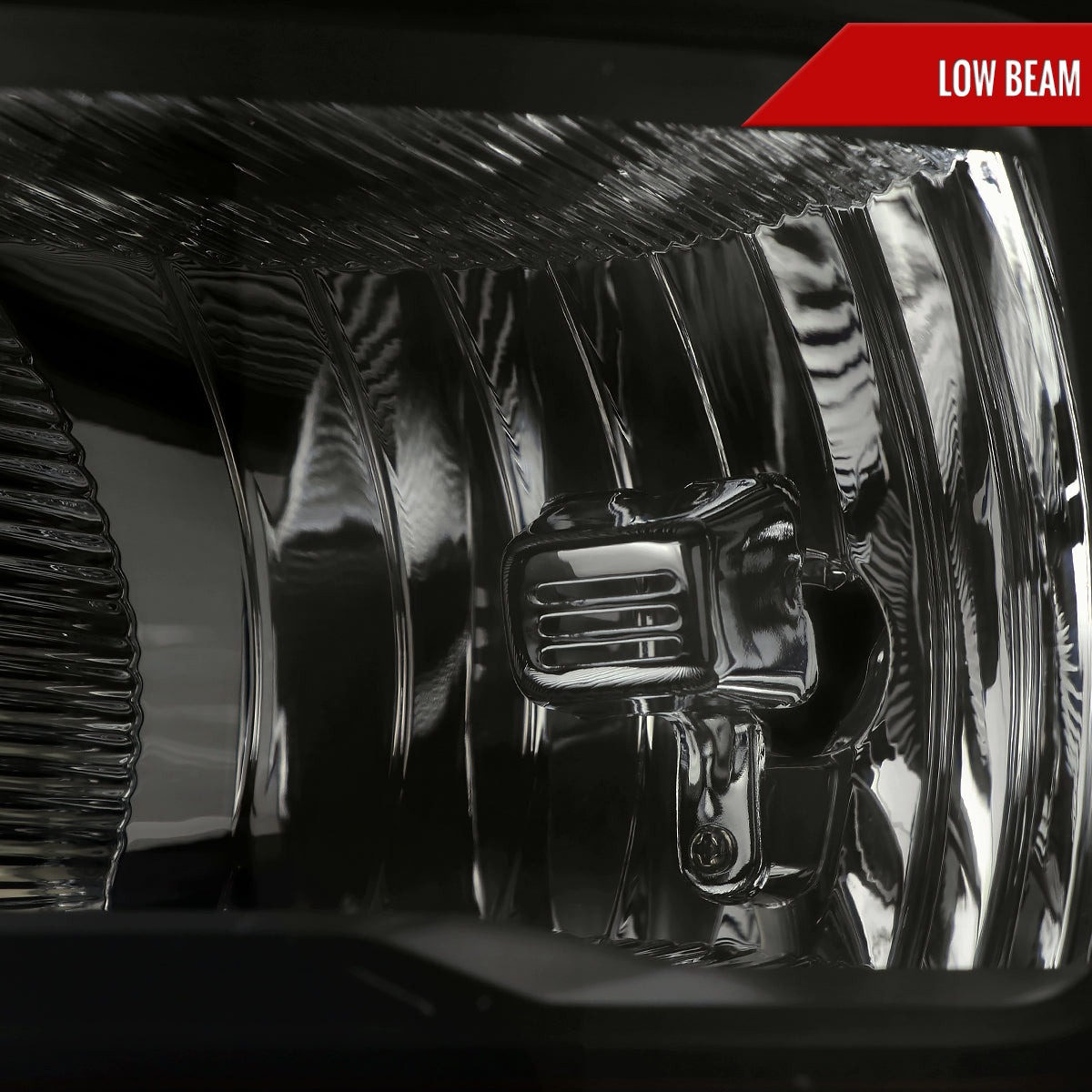 Spec-D 21-23 Ford F-150 Headlights OEM Style Black Smoked.