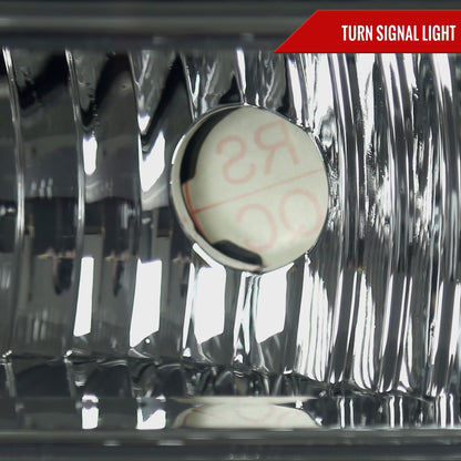 Spec-D 05-07 Ford F-250 Super Duty Headlights Smoked/Amber Reflector