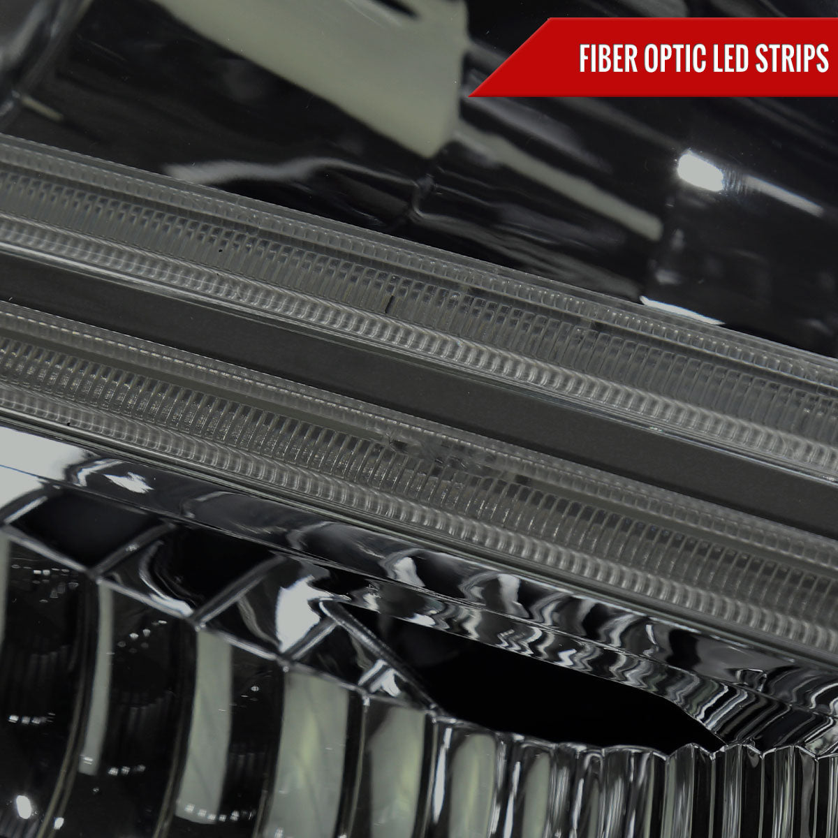 Spec-D 05-07 Ford F-250 F-350 Headlights Projector Jet Black/Smoked G3