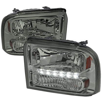Spec-D 05-07 Ford F-250 F-350 Headlights Projector Smoked
