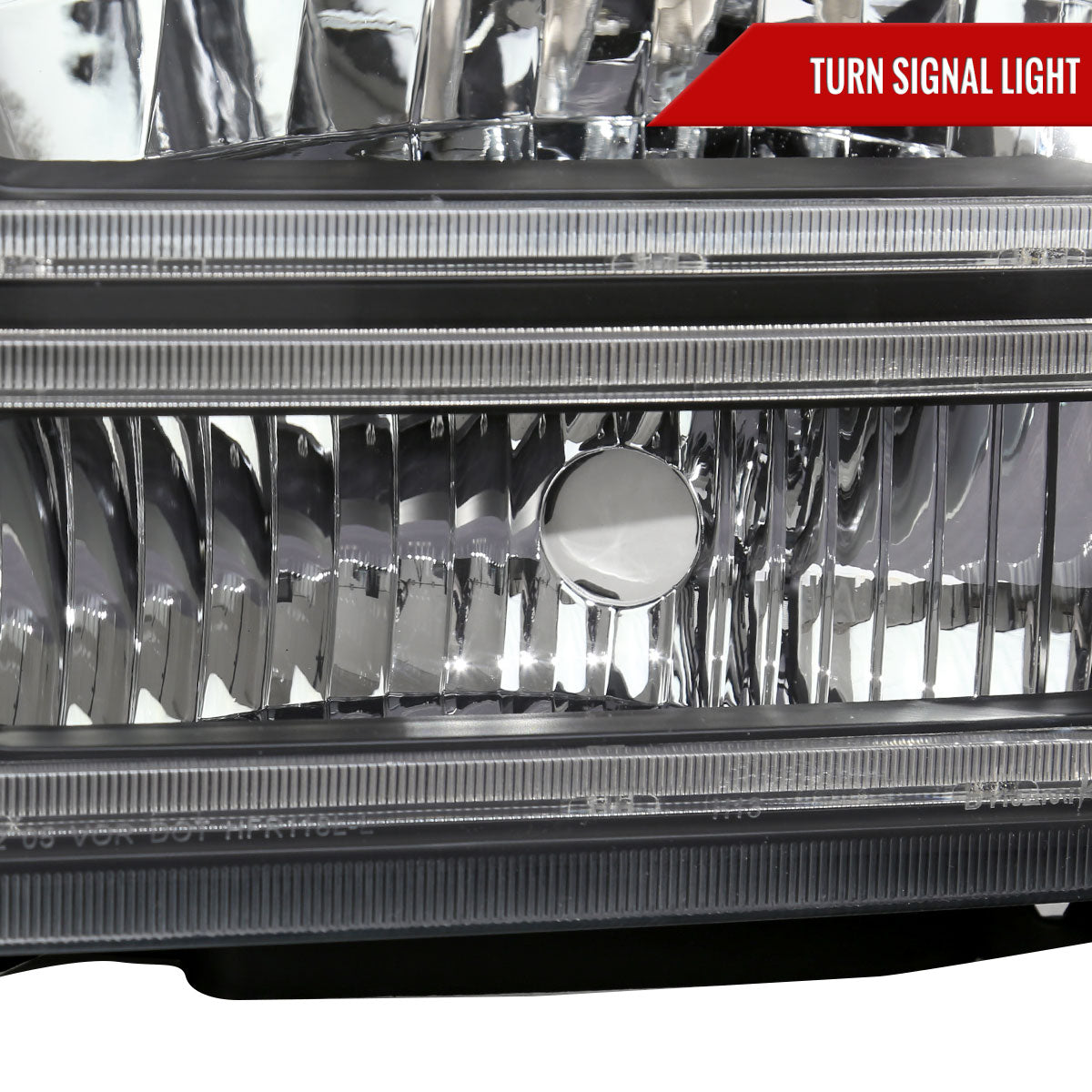 Spec-D 05-07 F250/F350/F450/F550 Super Duty Headlights OEM Style Black