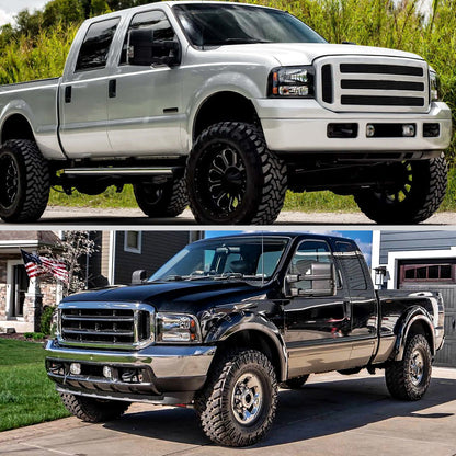 Spec-D 05-07 F250/F350/F450/F550/Excursion SMD LED Headlights Black