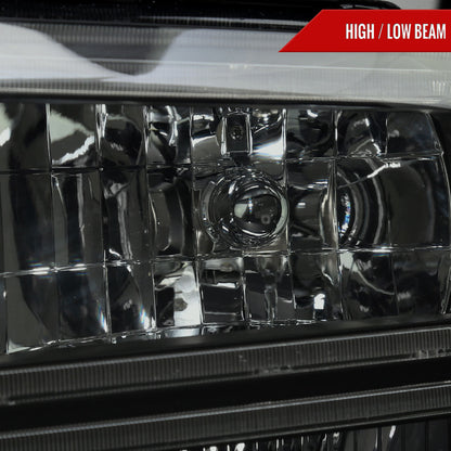 Spec-D 05-07 Ford F-250 F-350 Headlights Projector Smoked G3