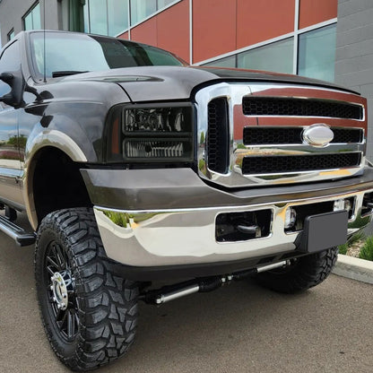 Spec-D 05-07 Ford F-250 F-350 Headlights Projector Smoked G3