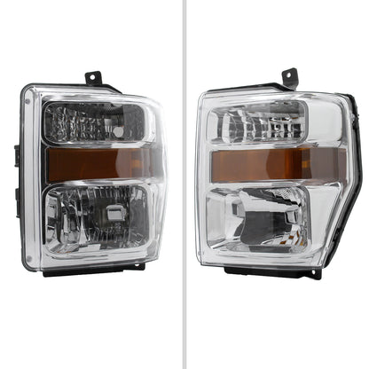 Spec-D 08-10 F-250/F-350/F-450 Super Duty Headlights OEM Style Chrome
