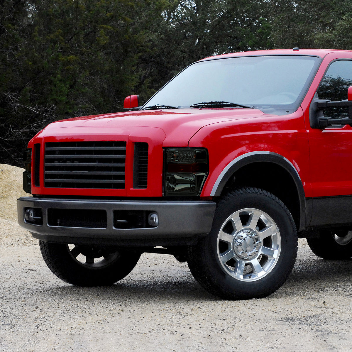 Spec-D 08-10 F-250/F-350/F-450 Super Duty OE Style /Smoked Headlights