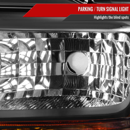 Spec-D 08-10 Ford F-250 F-350 F-450 F-550 Headlights Projector Black