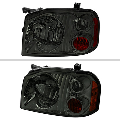 Spec-D 01-04 Nissan Frontier XE OE Style Chrome/ Smoked Headlights