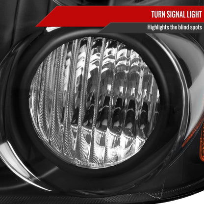 Spec-D 01-04 Nissan Frontier XE Headlights OEM Style Black