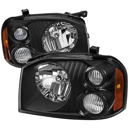 Spec-D 01-04 Nissan Frontier XE Headlights OEM Style Black