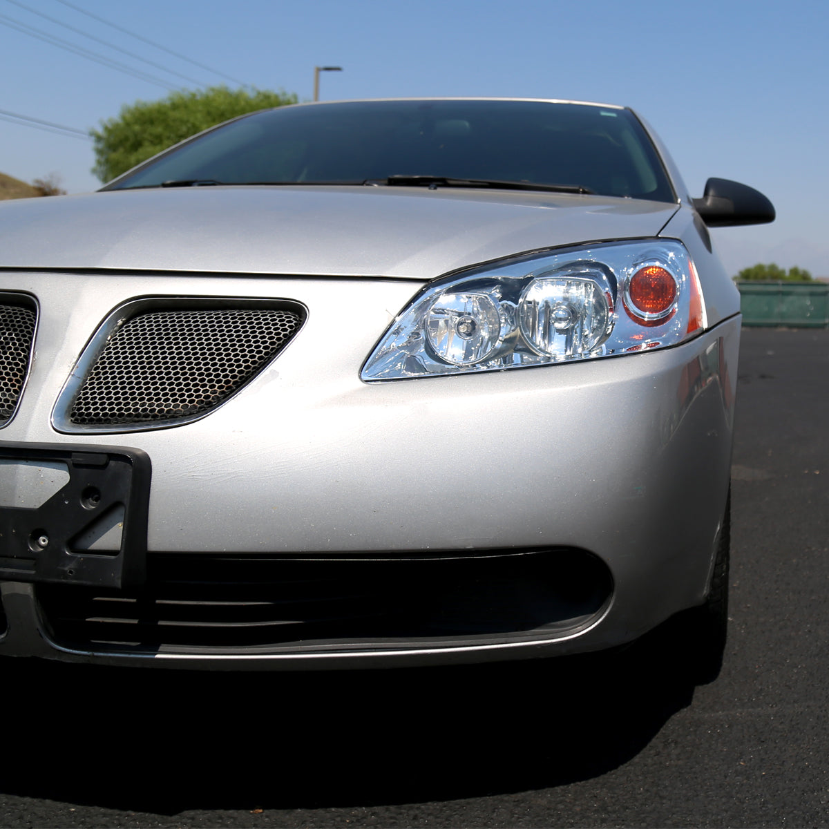 Spec-D 05-10 Pontiac G6 Headlights OEM Style Amber Reflectors Chrome