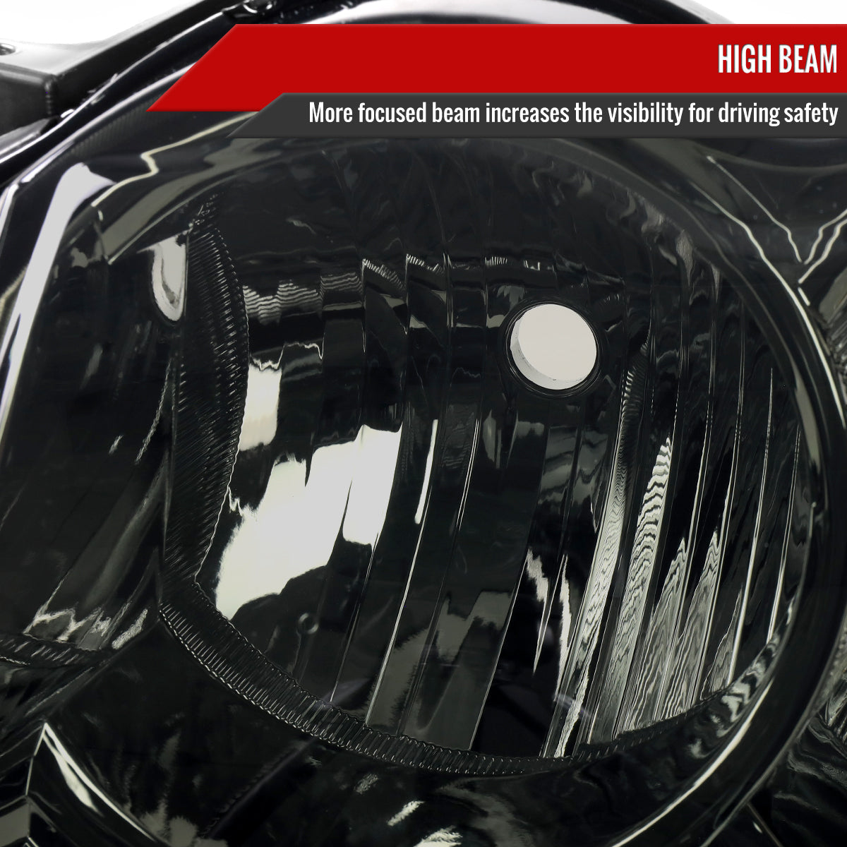 Spec-D 05-07 Jeep Grand Cherokee OE Style Chrome/ Smoked Headlights