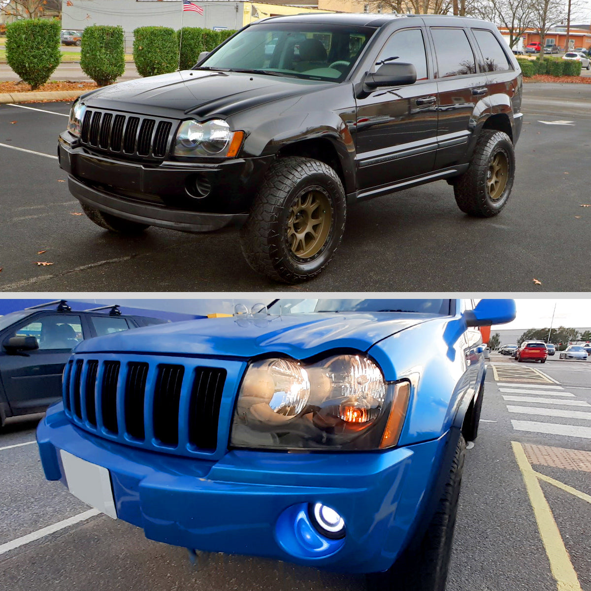 Spec-D 05-07 Jeep Grand Cherokee Headlights OEM Style Black
