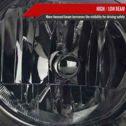 Spec-D 06-11 Chevy HHR Headlights OEM Style Chrome/Smoked Lens