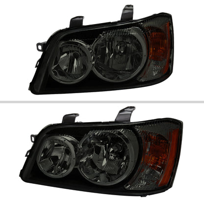 Spec-D 01-03 Highlander Headlights OEM Style Chrome/Smoked Lens