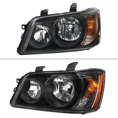 Spec-D 01-03 Highlander OEM OEM Style Headlights Black