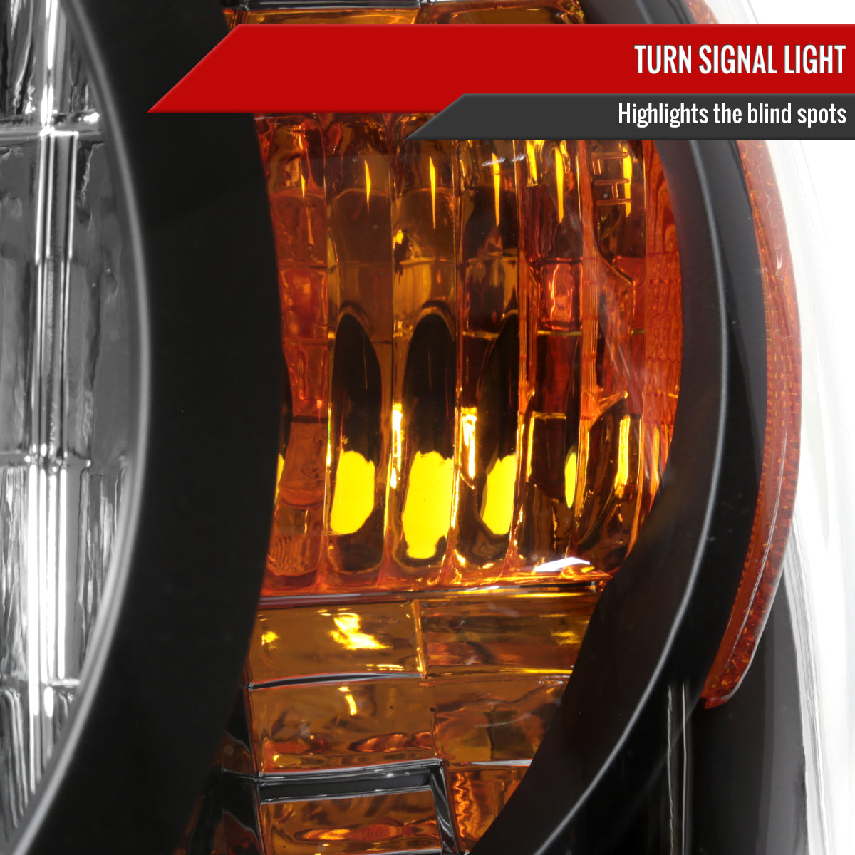 Spec-D 04-07 Toyota Highlander Headlights OEM Style Black/Clear