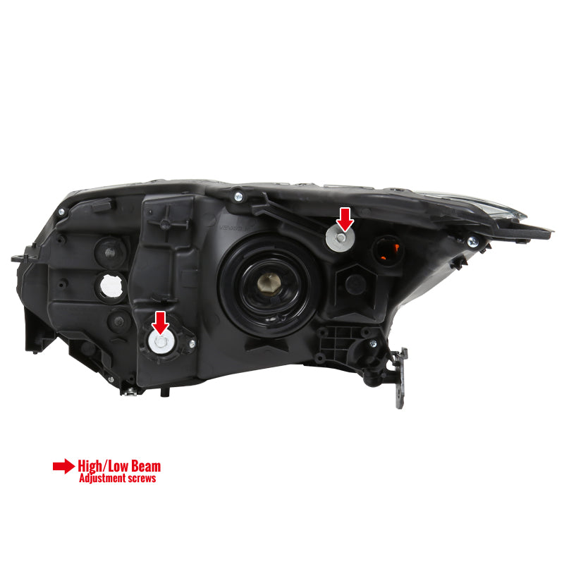 Spec-D 16-18 Honda HR-V Passenger Headlight Black Replacement
