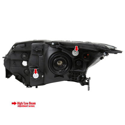 Spec-D 16-18 Honda HR-V Passenger Headlight Black Replacement