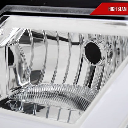 Spec-D 00-05 Chevy Impala Headlights LED Bar OEM Style Chrome